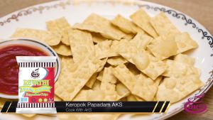 Kerepek Pappadam Rangup | Crispy Pappadam Chips [100G] - AKS