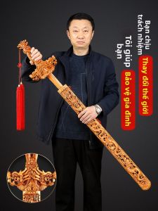 Trang Trí Kiếm Gỗ Thiết Kế Rồng