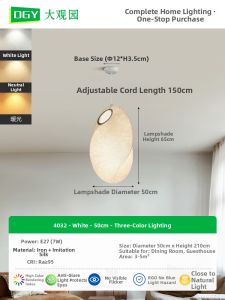 DGY | Minimalist Japanese Rustic French Retro Dining Room Chandelier