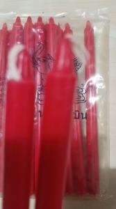 lilin merah parafin 21cm tanpa ampas isi 14 batang