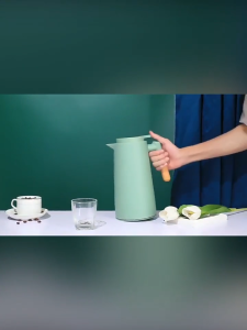 Thermos For Hot Water 48h Heat Preservation Thermal Insulation Kettle Temperature Display 1L Double Layer Glass Interior Vacuum Thermal Flasks Insulation Jug Vacuum Flask Thermal Coffee Pot Kitchen Appliances