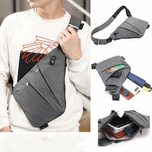 Shoulder Bag for Man Crossbody Bag for Men Men Travel Business Burglarproof Shoulder Bag Waterproof Bag Personal Pocket Tactical Portable Messenger Chest Bags Storage Small Chest Bags Sports Bag