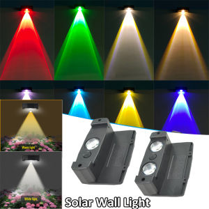1 Pcs Solar Wall Light IP65 Waterproof LED Outdoor Spotlight Powered Decoration Porch illumination Fence Balcony Garden