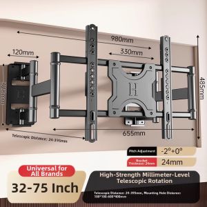 BESSGROUP | Thin Extendable Rotating TV Mount Stand