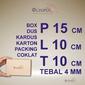 P 15 X L 10 X T 10 CM Tebal 4 MM Box Dus Karton Kardus Packing Coklat Polos Single Wall
