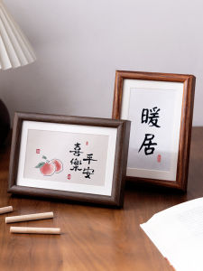 Khung Ảnh Gỗ Nguyên Khối Trống Để Bàn Cao Cấp 6/7/8 Inch in Ảnh Thư Pháp Trang Trí Tường DIY Khung Ảnh Trang Trí Nhà
