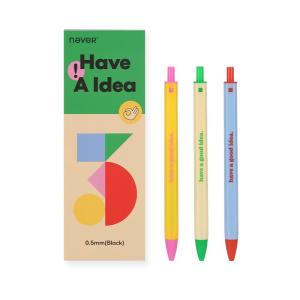 NEVER | Quick-dry Smooth Writing Original Design Attractive Student Neutral Pen Click-type