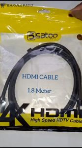Kabel HDMI SATOO 1.8m 3m 5m 10m 4K 60Hz 30Hz 1.8 3 5 10 m meter Cable Original