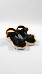 Sandal Wanita HOKZY NAOMI Black - Sendal Casual Womens Black White Travelling