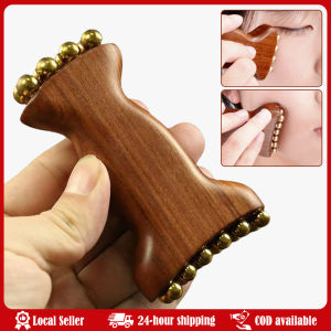 Face Contour Massager Gua Sha Tool Facial Fascia Lifting Tightening for Face Chin Sculpting Handheld Face Relaxation Tool Facial Gua Sha Roller Bead Fascia Lifting Tool Cheek Beauty Massage Lymphatic Drainage Massager Trigger Point Massage Roller