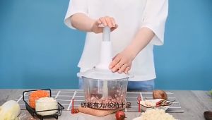 Manual Hand Press Food Processor Multifunction Gourmet Cuisine Hand Pat Grinder Press Cutter Chopper Meat Blender Save Time