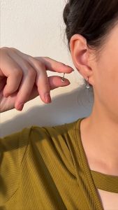 Italy 925 Original Sterling Silver Earrings Womens Glossy Love Diamond Shiny Zircon Stud Stone Jewelry for Women for kids for men gift items hypoallergenic non tarnished