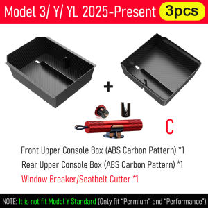 For 2025 2026 Tesla Model 3 Y YL Juniper Storage Box Center Console Organizer Tray Armrest Glasses Holder Cup Holder Accessories