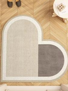 Dirt-Scraping Non-Slip Dirt-Resistant Door Mat heart-shaped silk-circle