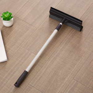 Household Glass Cleaning Tool Extendable Handle Window Squeegee Water Scrubber Double Side Cleaning Home Essential Window Cleaner