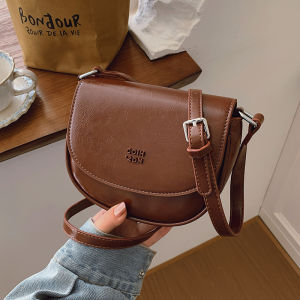 TANGKOU | High-Quality Textured Crossbody Bag Cute Soft Leather Mobile Phone Bag