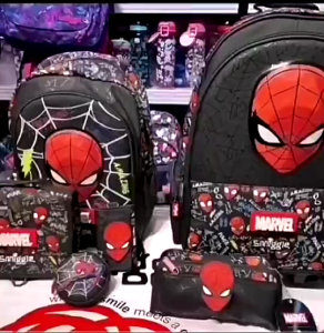New Smiggle Spider-Man Classic Backpack for Primary Children Childrens Large Capacity Backpack