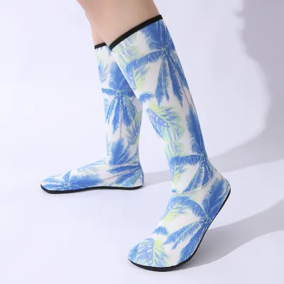 Quick Dry Long Tube Socks Unisex Diving Snorkeling Shoes Waterproof Hiking Beach Shoes Adult Scuba Diving Socks Travel Season
