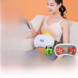 Automatic Heating Stone Abdomen Massager for Digestion Improvement Belly Slimming Constipation Relief Abdominal Rubbing Device