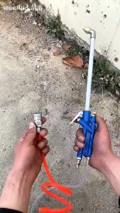 [Free: 1m ท่อ] 400มม.เครื่องยนต์รถโกดังAirเครื่องทำความสะอาดแรงดันปั๊มซักล้างพ่นฝุ่นน้ำมันทำความสะอาดเครื่องมือ