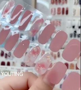 [YOUTING] Buy 10 free 2 Nail sticker strips gloss waterproof non-toxic sticker nail polish Gift Long Lasting Gel Nail Stickers Nail File CCL170-214