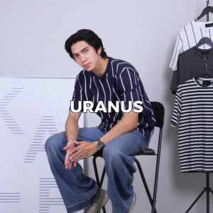 Kale Uranus T-Shirt Cotton Cloudy Korean Boxy Fit