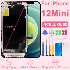 PINGSILING For iPhone 12 Mini OLED Display With 3D Touch Screen Digitizer AAA+++ For iPhone 12 Mini INCELL Screen Repair