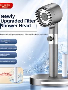 Pressure-Boosting Shower Head Bath Room Set