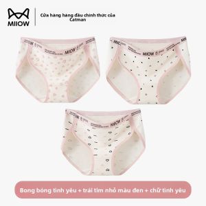 Quần lót MiiOW vải cotton kháng khuẩn họa tiết hoạt hình thoải mái