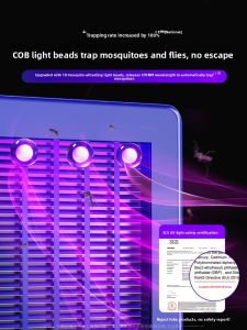 MONLEYTA | German Precision Rechargeable Mosquito Repellent Lamp For Indoor Restaurant Hotel Outdoor Courtyard Garden Commercial Use Black Tech Gadgets