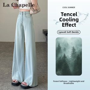 La Chapelle | High Waisted Slim Leg Jean Trousers
