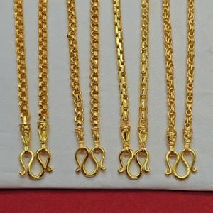 สร้อยคอทองรวมลาย 1 บาท ลายผ่าหวายกลม หวายเหลี่ยม ตาไก่ ความยาว 20 นิ้ว ใส่ออกงานได้ ชุบทอง งานสวย พร้อมส่ง รูปถ่ายจากสินค้าจริง