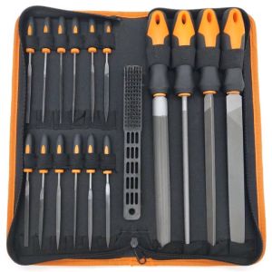 17Pcs metal file set used to shape metal wood and tools. Needle file set includes a needle file