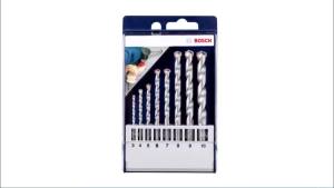 Bosch | Bộ Mũi Khoan Đa Năng Bosch Chính Hãng 5 Món Đầu Tam Giác Dùng Cho Khoan Tường Bê Tông Gạch Tại Nhà Kèm Bộ Mũi Khoan Xây 8 Món