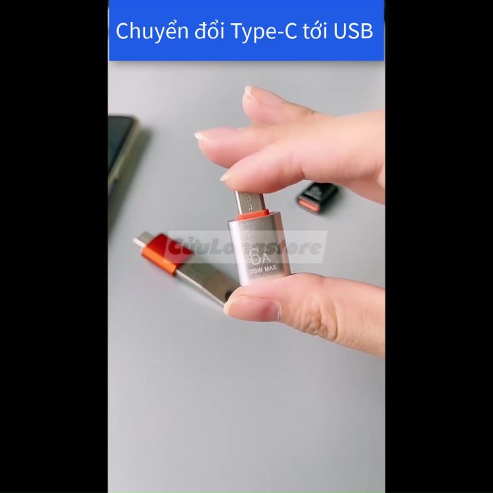 Đầu Chuyển USB Type-C OTG 10A hub otg truyền dữ liệu tốc độ cao kết nối ...