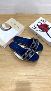 CALVARI - SILVI Sandal Wanita Korea Teplek Casual Kekinian Size 36 - 40 Sendal Flat Cewek Kasual