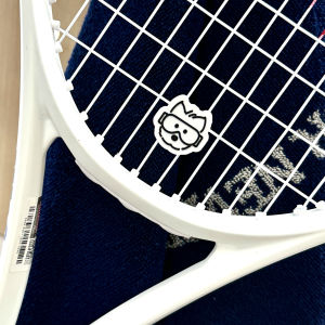SeevaNow Cute Cartoon Dog Tennis Racket Shock Absorber Silicone Easy to Fall off Sports Fitness Fans Supplies Tennis Equipment
