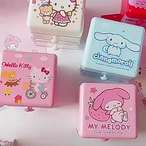 Keeppley | Hộp Đựng Đồ Hai Tầng Dành Cho Bé Gái Đựng Đồ Trang Sức Hạt Cườm Văn Phòng Phẩm Có Ngăn Chia Ô Thiết Kế Hoạt Hình Dễ Thương Vui Nhộn
