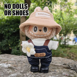 Cloth Labubu Doll Clothes Cotton Durable Hoodie Accessories Kawaii Doll Shirt for 17cm Labubu Doll (Doll not included)