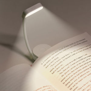 LED Clip Reading Light USB Rechargeable 3 Color TemperaturesPerfect for Night Reading Book/Desk/Collar Usage