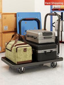 Ljxz | Heavy Duty Durable Silent Wheel Foldable Hand Cart