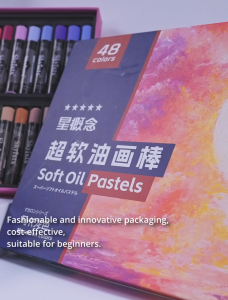 SKYISTS New 48-Color Classic/Macaron/Morandi Ultra Soft Oil Pastels Set Non-Toxic High Saturation Smooth Texture Ideal for Artists & Beginners