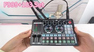 Paket Lengkap Siborie COD F999+U87 103 Soundcard Mic SET dengan Bracket Cantilever