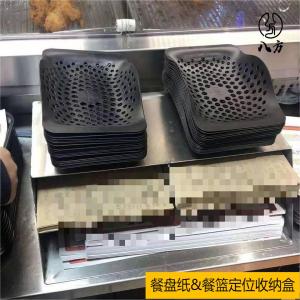 ชั้นวางของแบบหลายชั้นสำหรับจัดระเบียบชามและกระดาษห่อดินสอแบบแปดทิศทาง ชั้นวางของแบบไม่ต้องเจาะรู วัสดุสแตนเลส