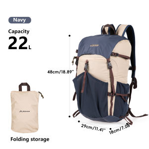 BISINNA 22L Hiking Backpack Portable Ultralight Waterproof Nylon Bag Men Women Folding Sports Pack for Camping Travel Climbing