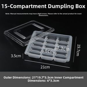 Transparent Disposable Dumpling Takeout Box