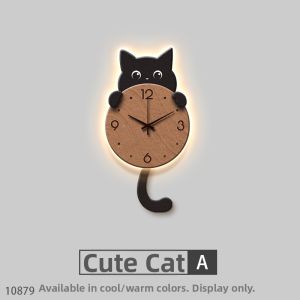 RUIBAHAO | Retro TV Style Cat Pattern Wall Art For Living and Dining Room