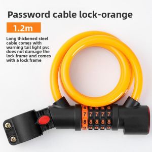 MONLEYTA | Lightweight German Mountain Bike Child Bicycle Password Lock 5 Digits Fixed Anti-Hydraulic Shear Theft Lock Cycling Security