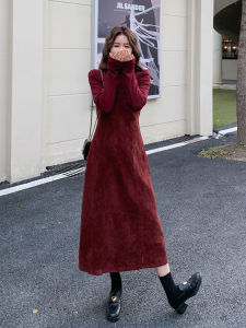 Red High-End Sensation Small Fragrance Style Overalls Set Spring Autumn Womens Clothing Rich Girl Dress Complete Set