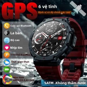 Đồng Hồ Thông Minh T-Rex 3 Dành Cho Nam Chống Nước 5ATM Màn Hình Cảm Ứng AMOLED Pin 500mAh GPS La Bàn 170+ Chế Độ Thể Thao Theo Dõi Nhịp Tim & Oxy Máu